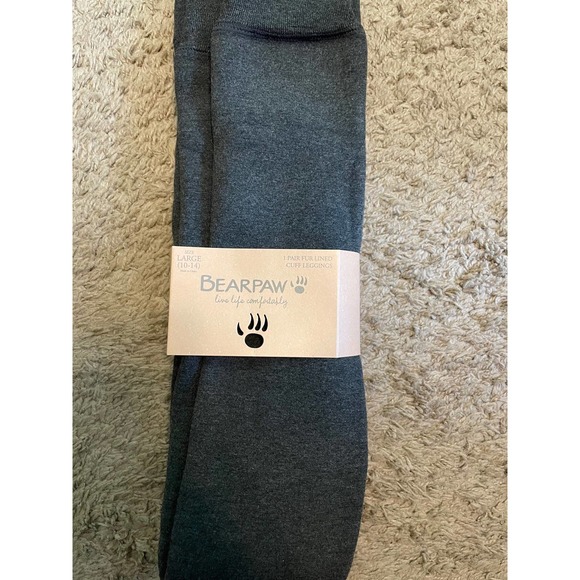 BearPaw Pants - Bear paw fur lined cuff leggings